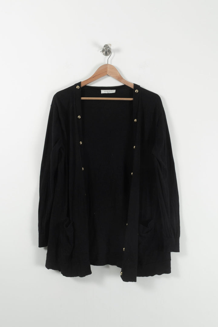 Cardigan Noir - Taille S/36 de la marque Sandro | PARAD34079 - Vendu par Paradigme - Image 2