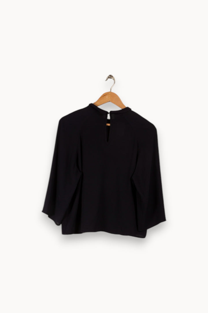 Blouse bleue marine - Taille S/36 de la marque La Fée Maraboutée | PARAD34081 - Vendu par Paradigme - Image 3