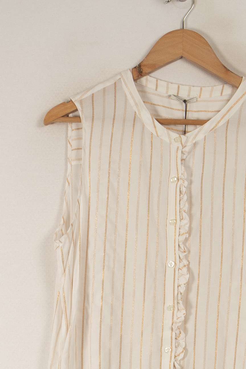 Blouse blanche rayée - Taille XXL/44 de la marque IKKS | PARAD34111 - Vendu par Paradigme - Image 2