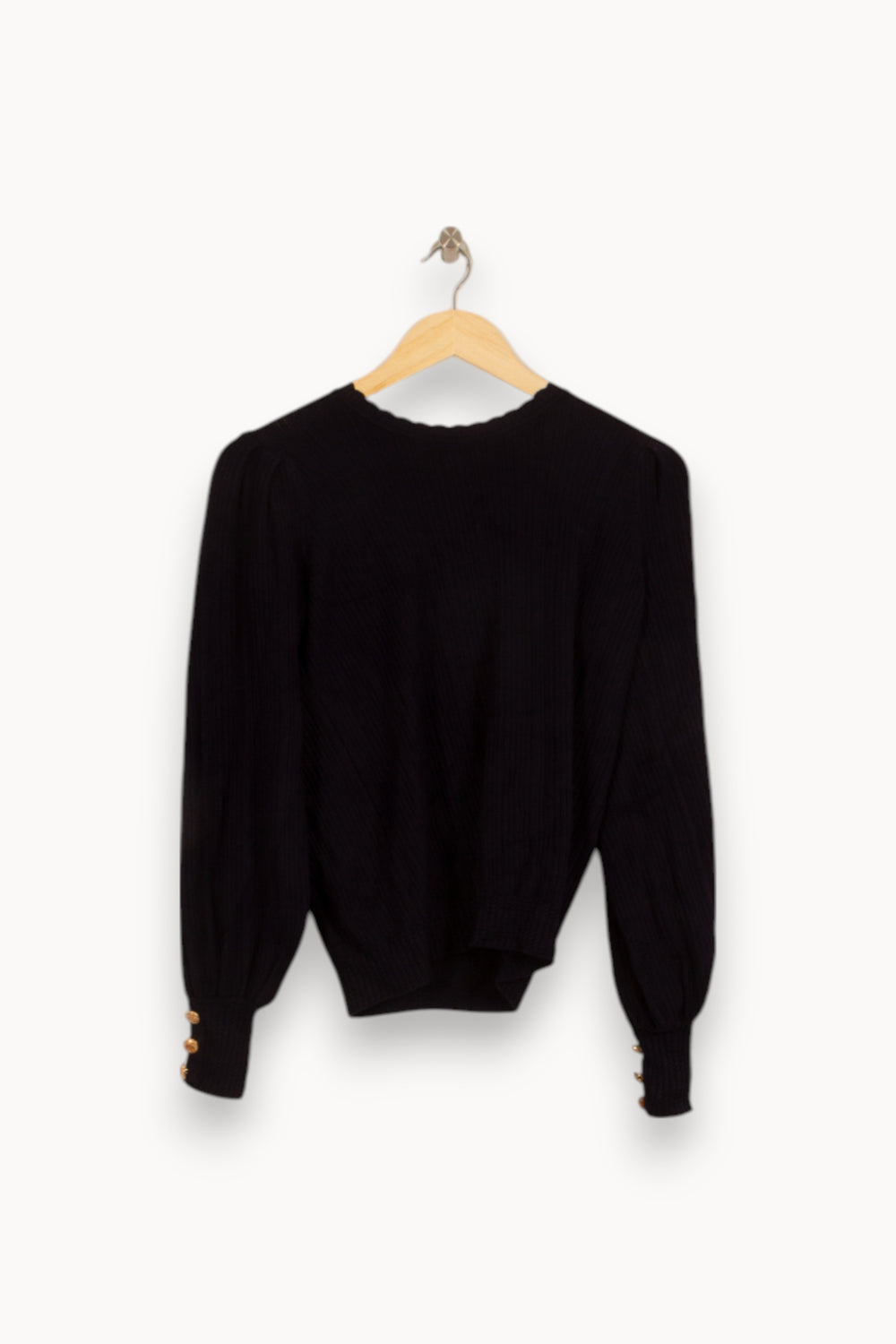 Pull Noir - Taille XS/34 de la marque Maison Stella & Suzie | PARAD34115 - Vendu par Paradigme - Image 2