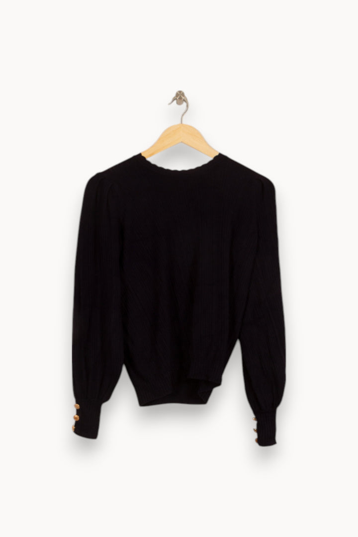 Pull Noir - Taille XS/34 de la marque Maison Stella & Suzie | PARAD34115 - Vendu par Paradigme - Image 2