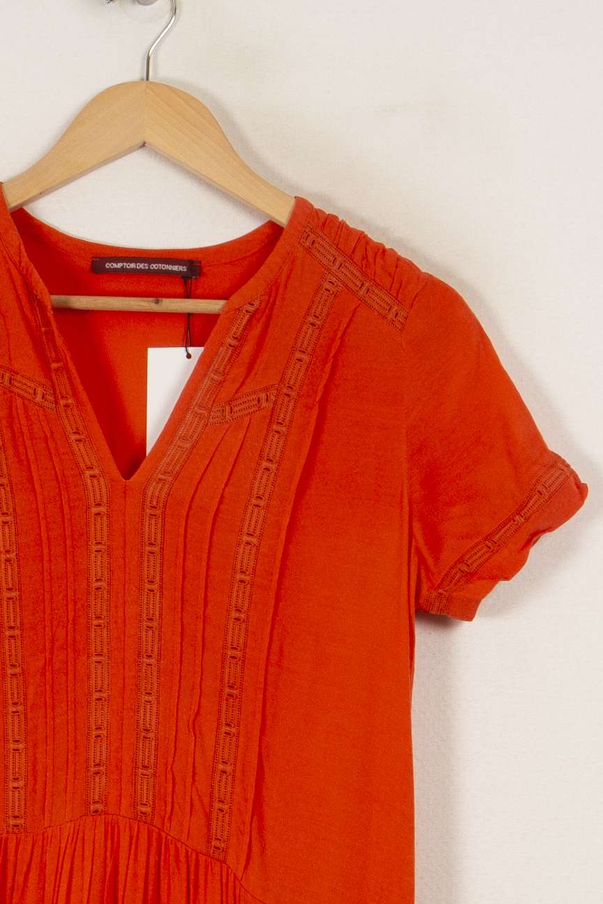 Robe orange - Taille S/36 de la marque Comptoir des Cotonniers | PARAD34121 - Vendu par Paradigme - Image 2