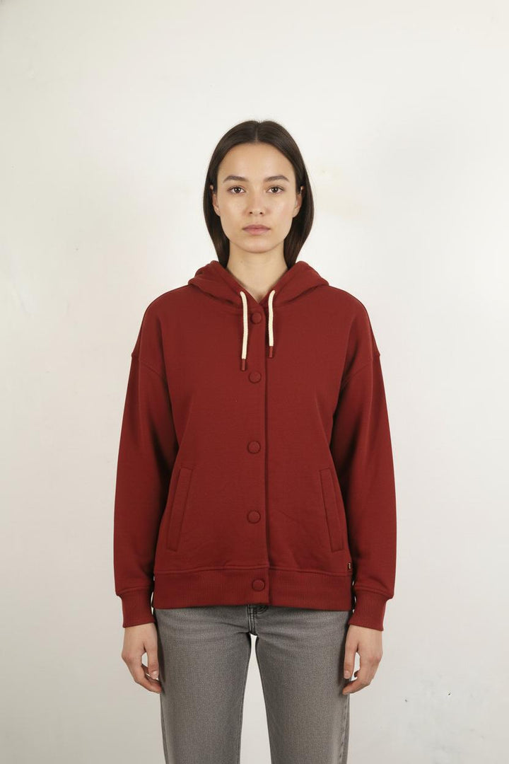 Sweat À Capuche Bordeaux - Taille M/38