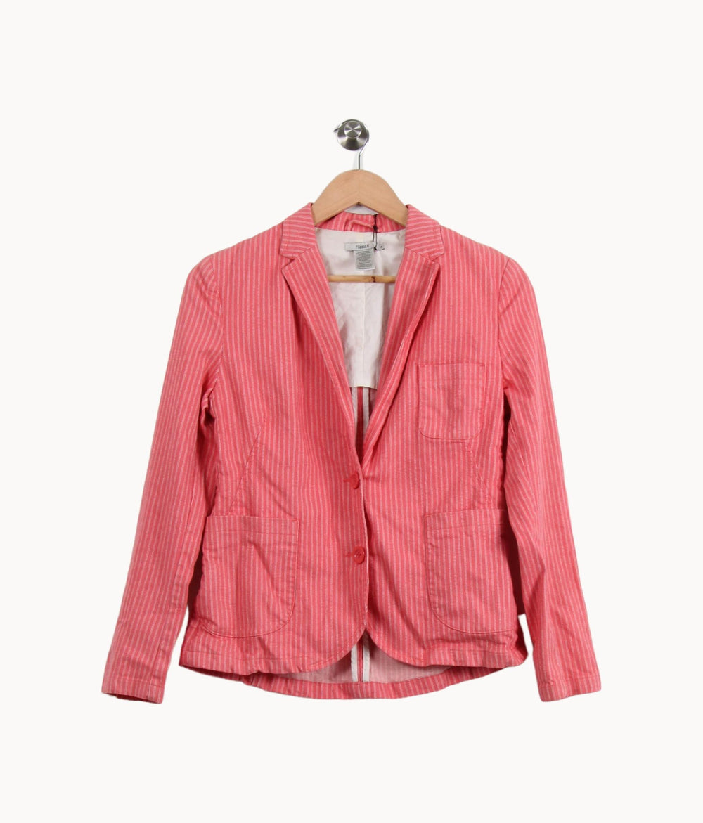 Blazer Rose et Blanc - Taille M/38 de la marque Filippa K | PARAD34140 - Vendu par Paradigme - Image 2