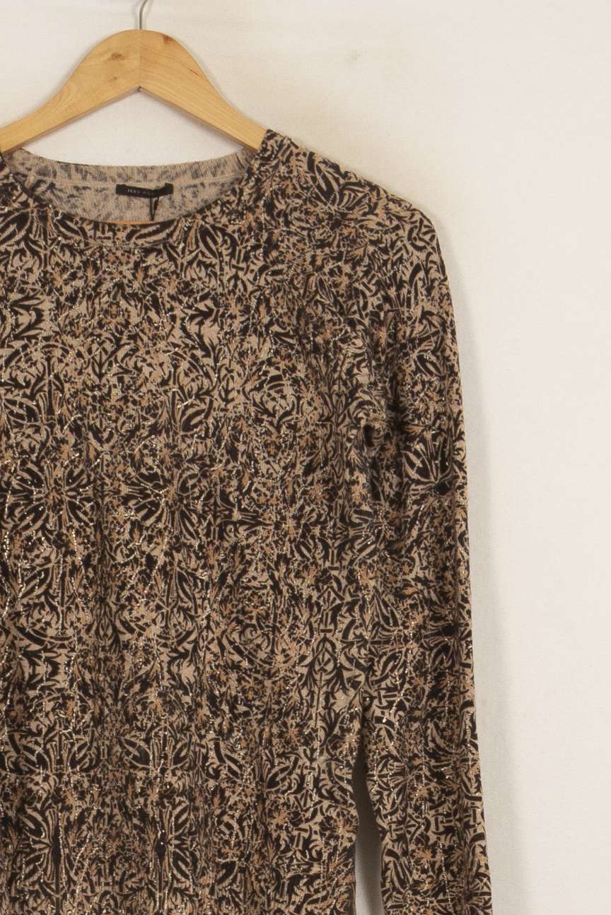 Pull Beige et Noir - Taille XS/34 de la marque IKKS | PARAD34153 - Vendu par Paradigme - Image 3