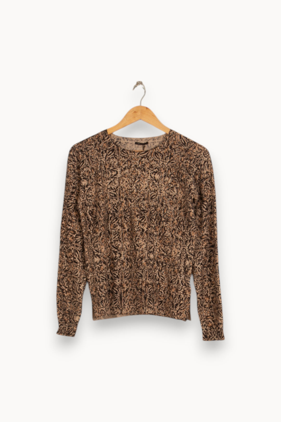 Pull Beige et Noir - Taille XS/34 de la marque IKKS | PARAD34153 - Vendu par Paradigme - Image 2