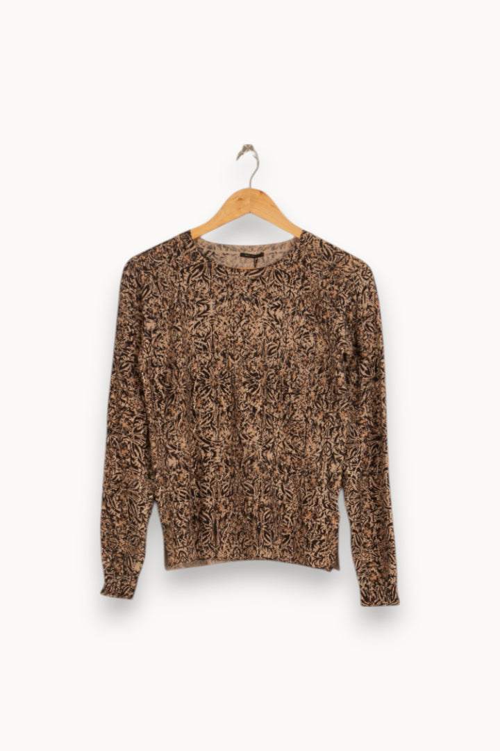 Pull Beige et Noir - Taille XS/34 de la marque IKKS | PARAD34153 - Vendu par Paradigme - Image 2