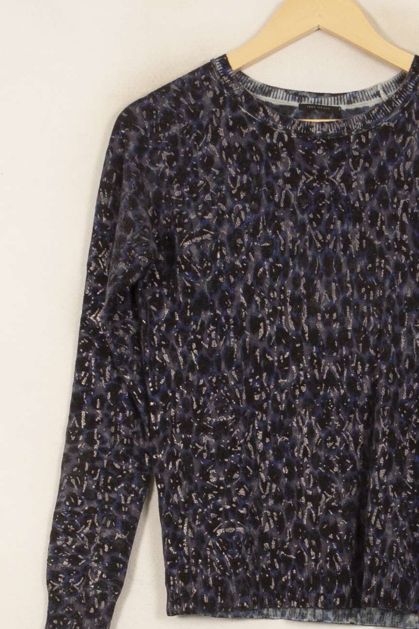 Pull Bleu et Noir - Taille XS/34 de la marque IKKS | PARAD34154 - Vendu par Paradigme - Image 3