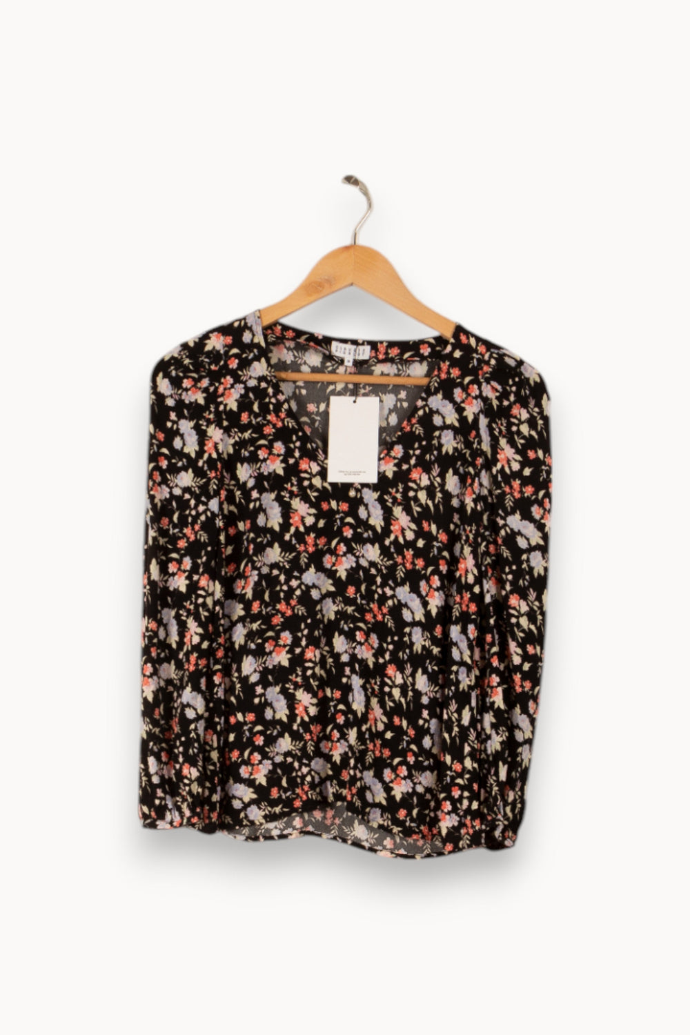 Blouse noire à motifs - Taille S/36 de la marque Claudie Pierlot | PARAD34156 - Vendu par Paradigme - Image 1