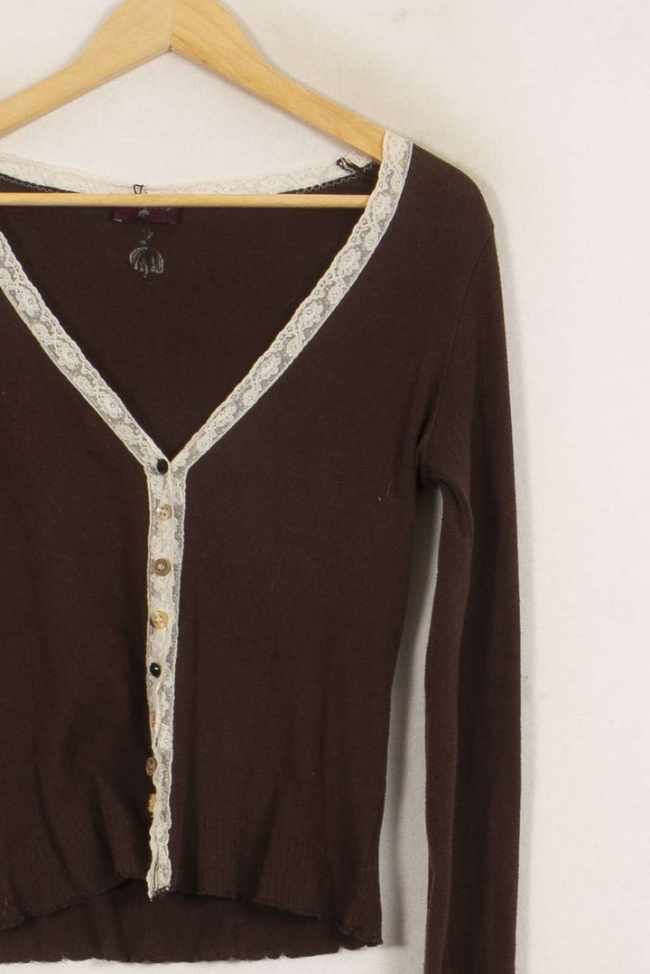 Cardigan Marron et Beige - Taille XXL/44 de la marque One Step | PARAD34161 - Vendu par Paradigme - Image 3