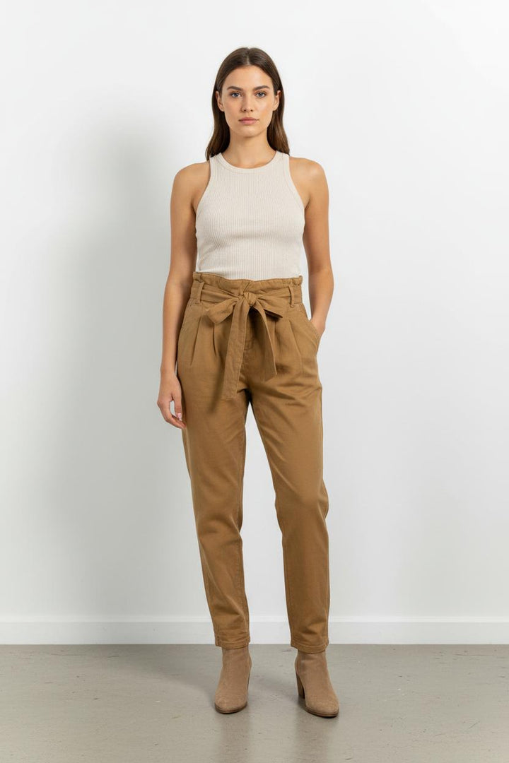 Pantalon Taille Haute Beige - Taille M/38 de la marque Sézane | PARAD34162 - Vendu par Paradigme - Image 1
