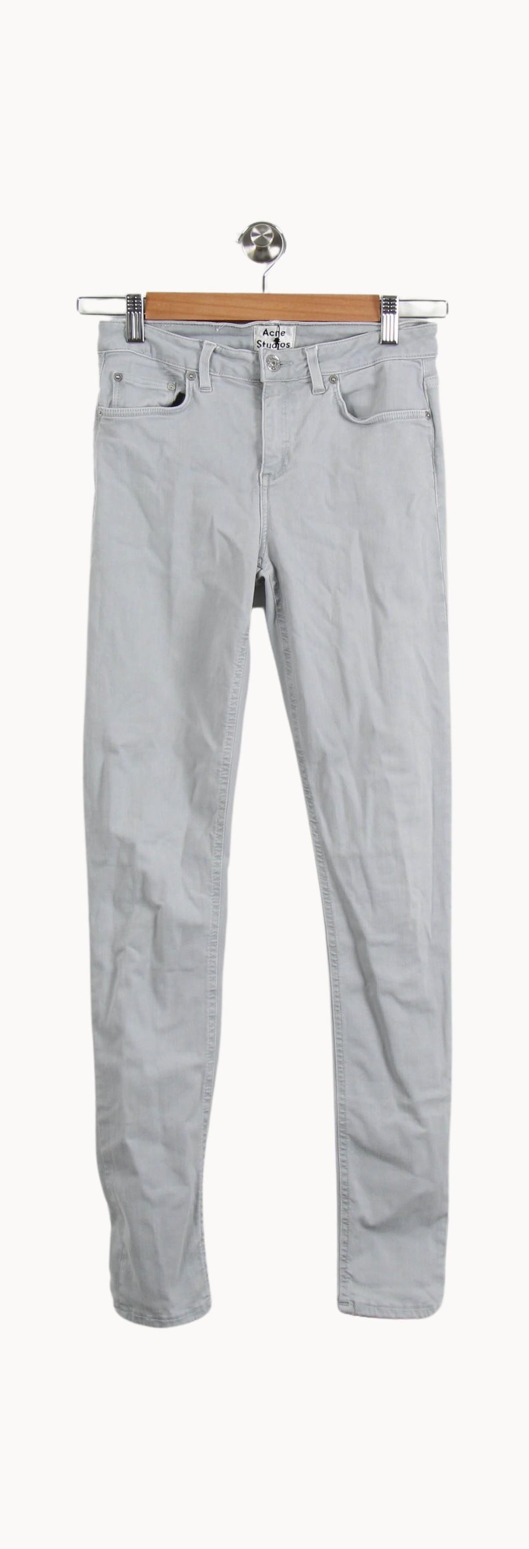 Jean Slim Gris - Taille M/38 de la marque Acne Studios | PARAD34175 - Vendu par Paradigme - Image 2