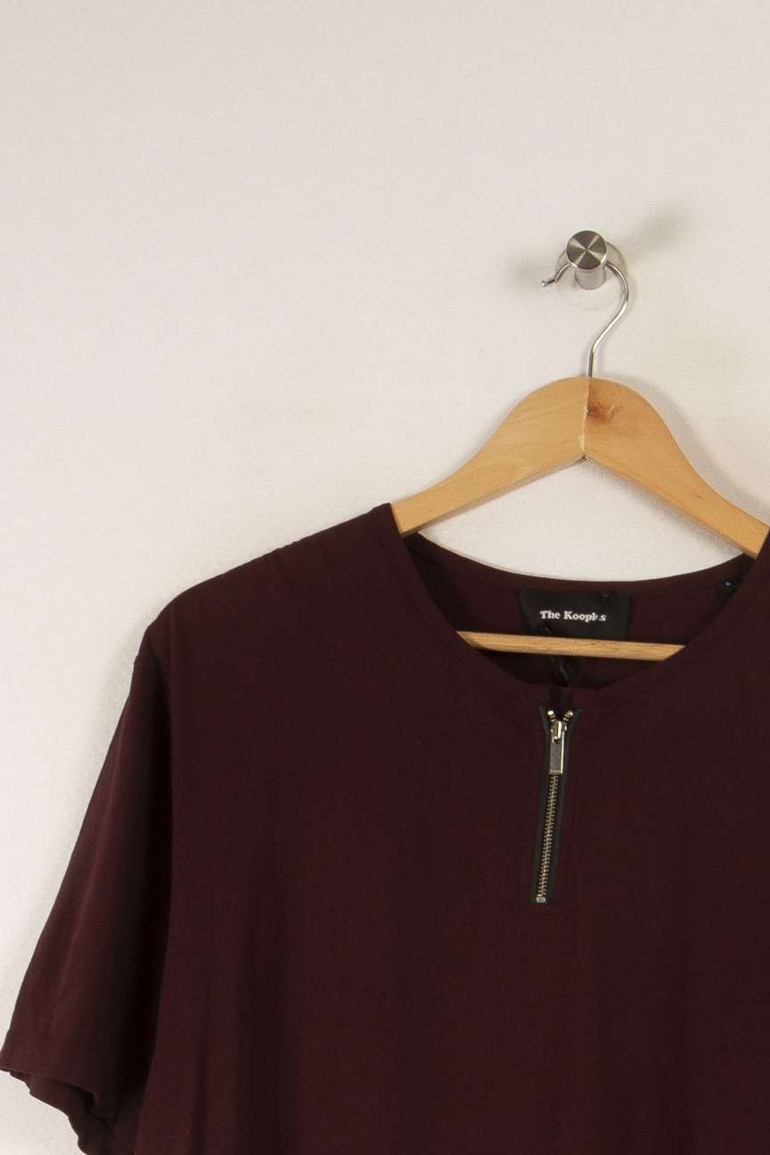 T-shirt bordeaux - Taille L/40 de la marque The Kooples | PARAD34186 - Vendu par Paradigme - Image 2