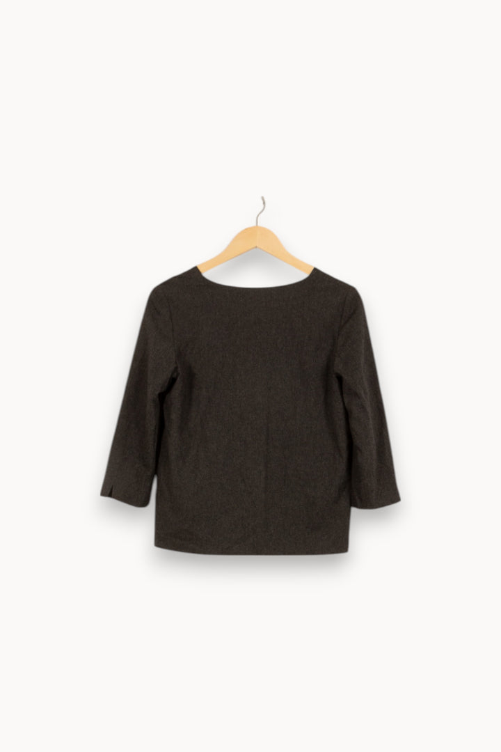 Blouse Grise - Taille S/36 de la marque Sézane | PARAD34192 - Vendu par Paradigme - Image 4