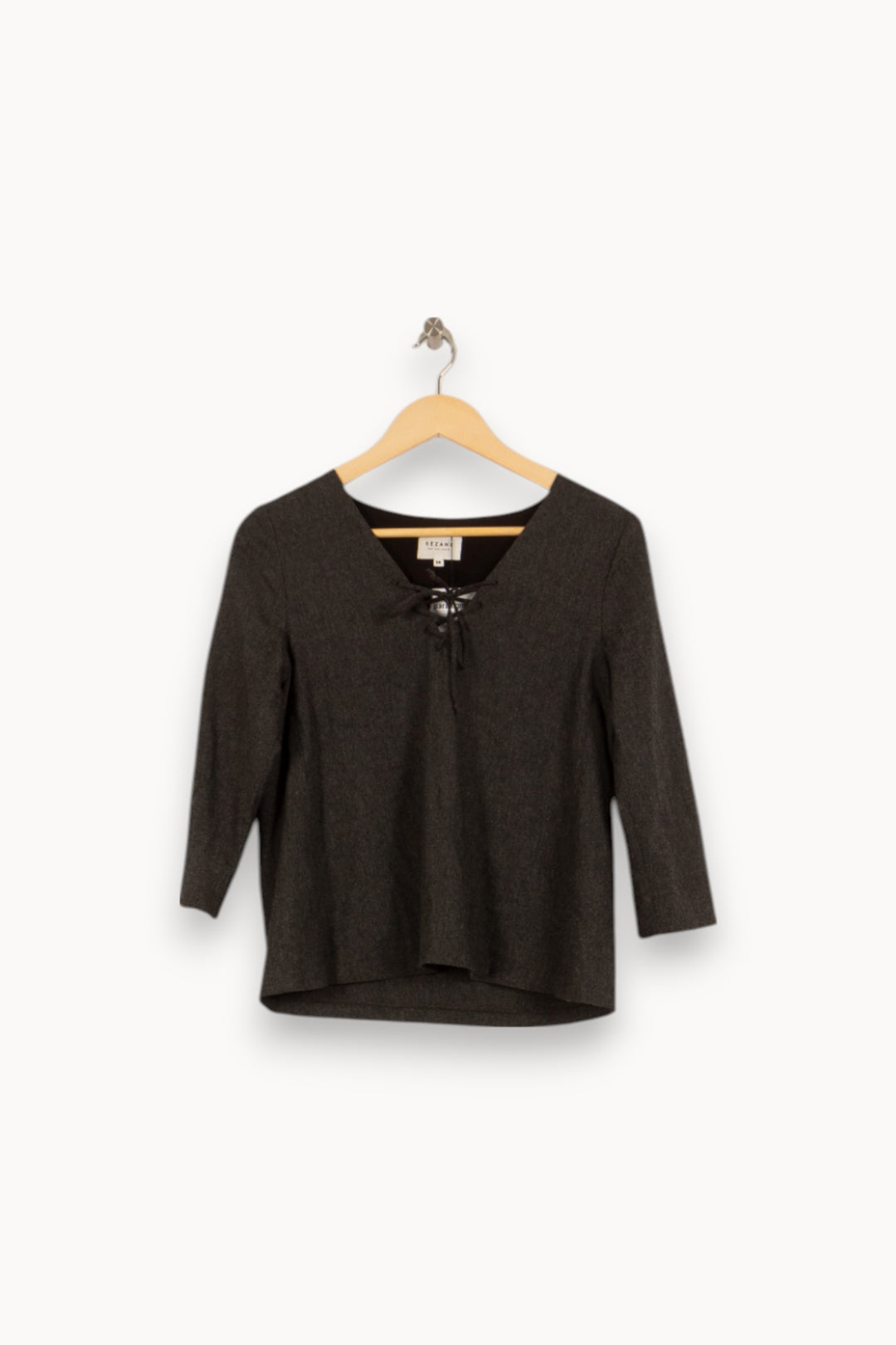 Blouse Grise - Taille S/36 de la marque Sézane | PARAD34192 - Vendu par Paradigme - Image 2