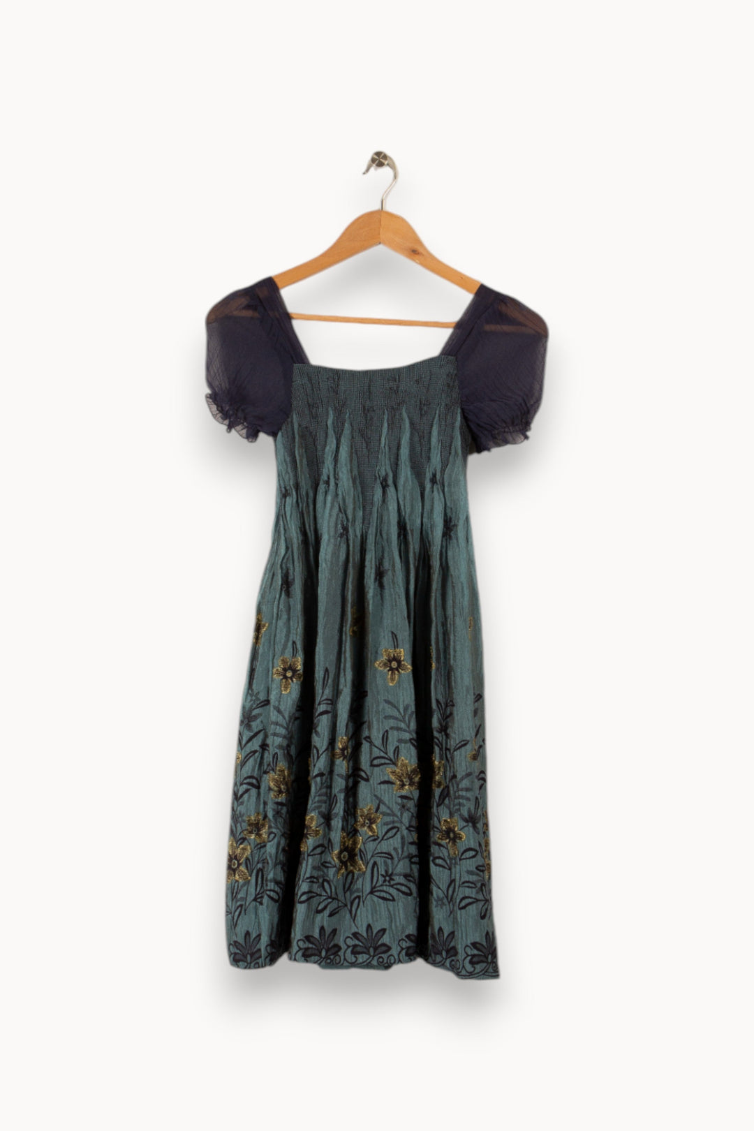 Robe bleue à motifs - Taille XS/34 de la marque Max Mara | PARAD34205 - Vendu par Paradigme - Image 3