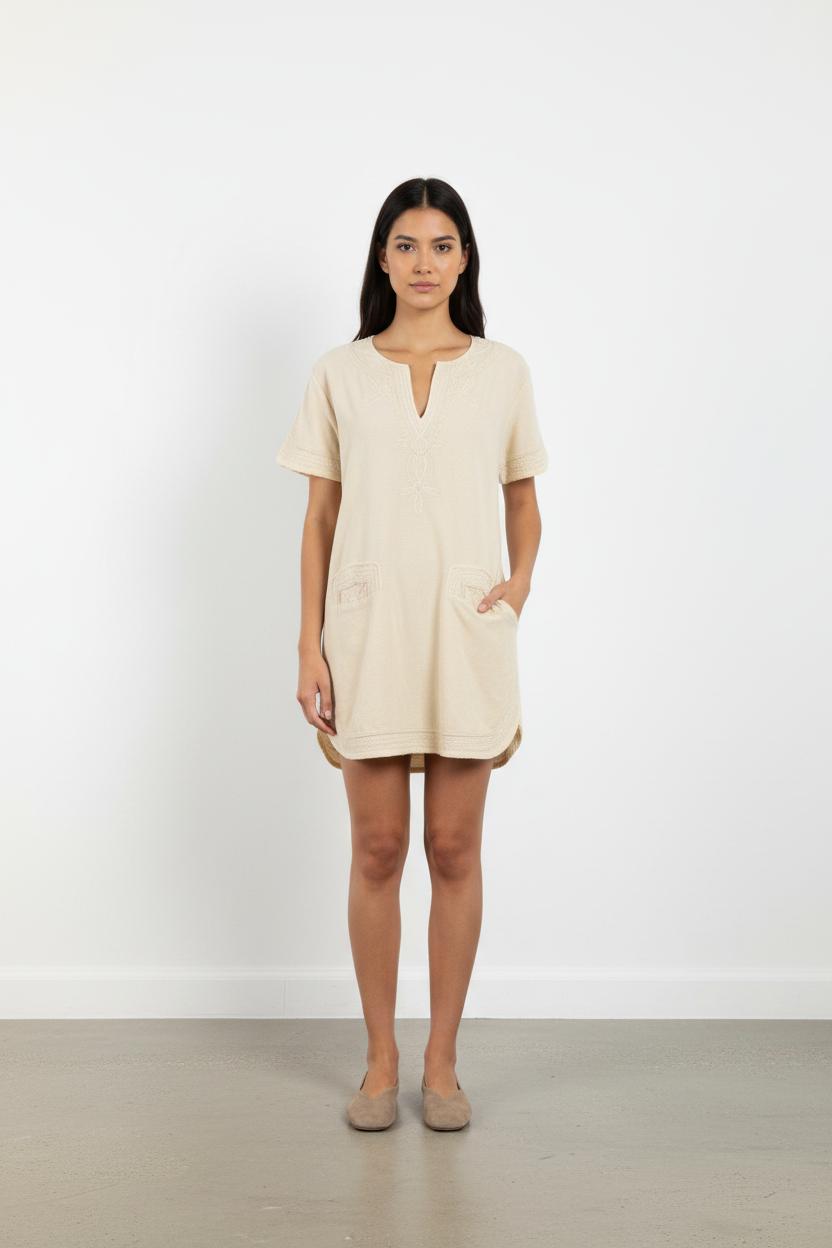 Robe beige - Taille XS/34