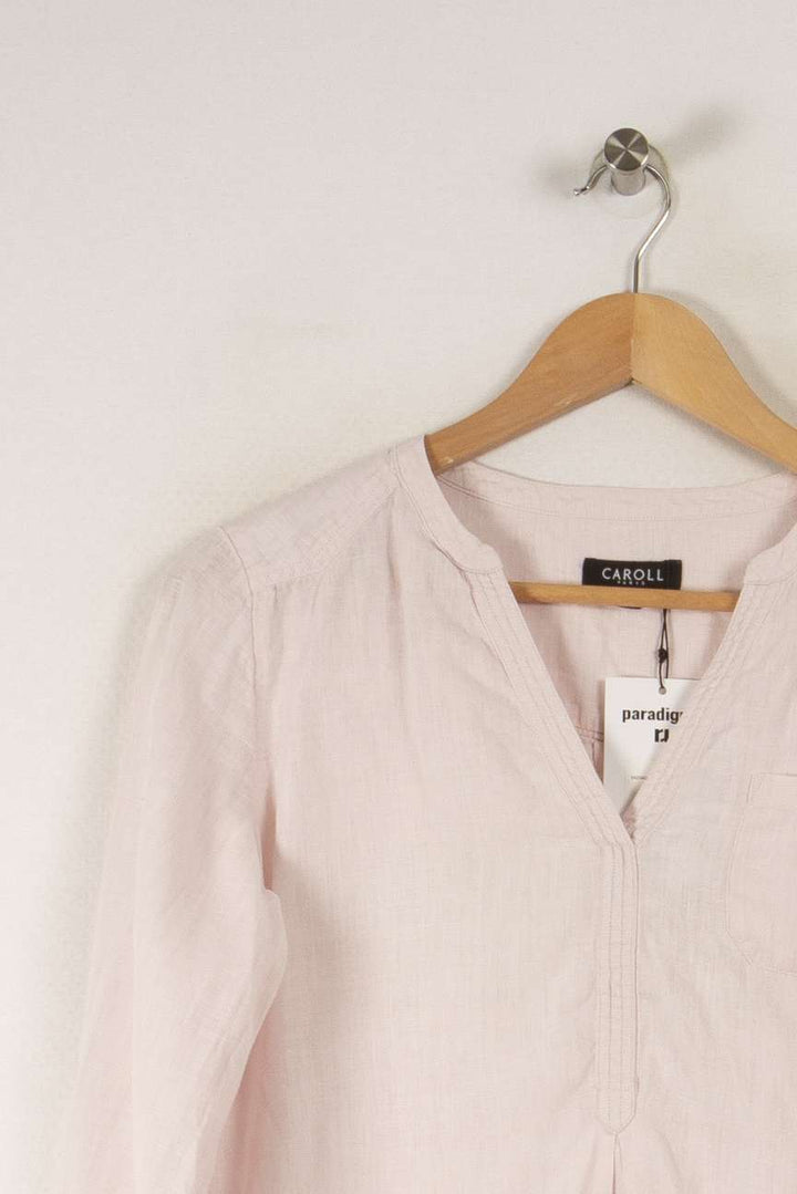 Blouse rose - Taille S/36 de la marque Caroll | PARAD34212 - Vendu par Paradigme - Image 2