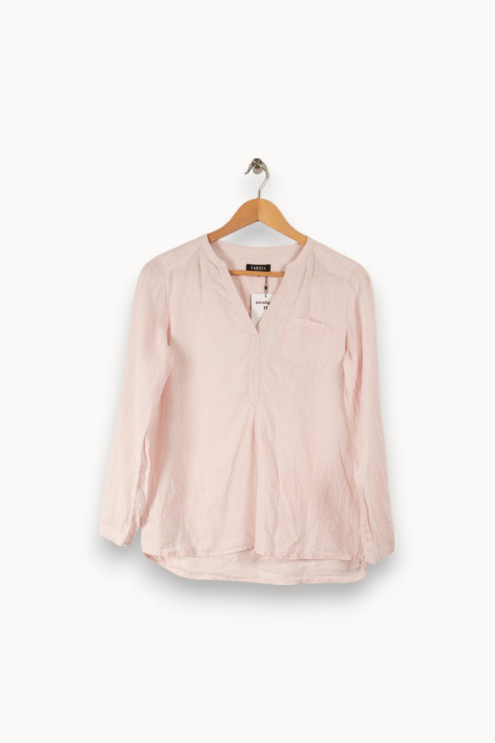 Blouse rose - Taille S/36 de la marque Caroll | PARAD34212 - Vendu par Paradigme - Image 1