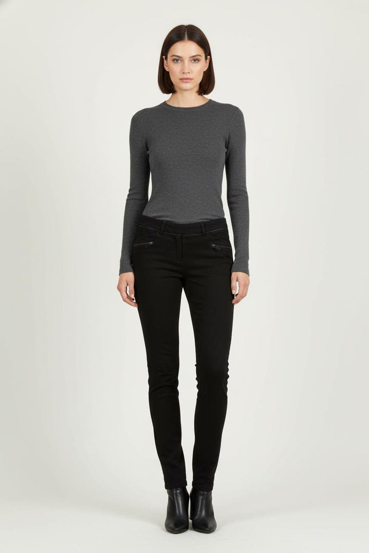 Pantalon Slim Noir - Taille XS/34 de la marque Maje | PARAD34214 - Vendu par Paradigme - Image 1