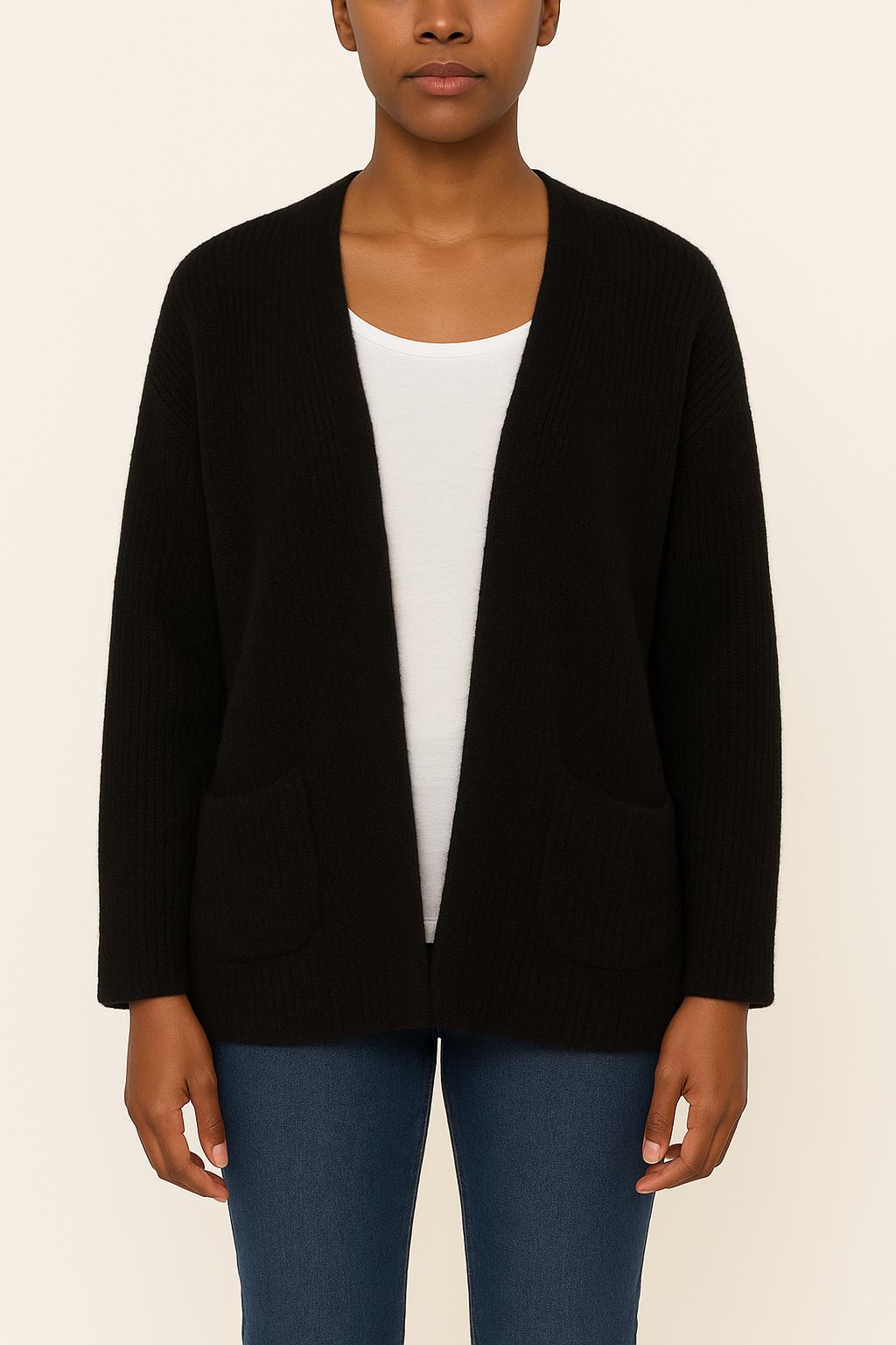 Cardigan Noir - Taille S/36 de la marque American Vintage | PARAD34346 - Vendu par Paradigme - Image 1