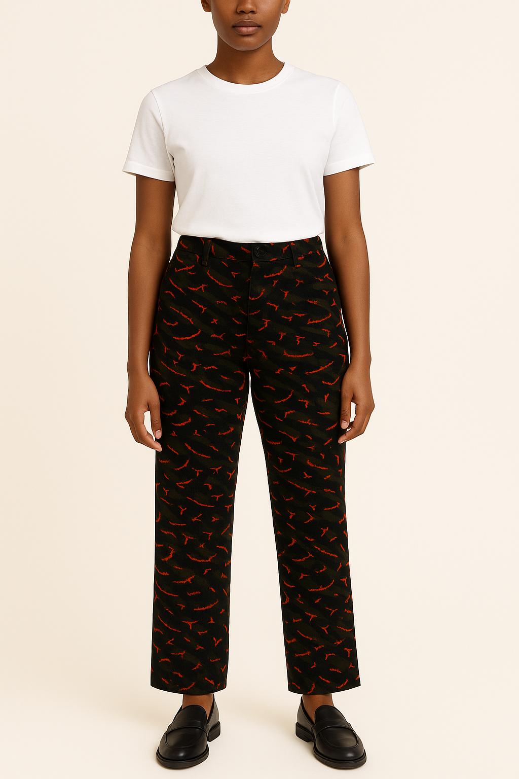 Pantalon Noir et Rouge - Taille M/38 de la marque Zadig&Voltaire | PARAD34352 - Vendu par Paradigme - Image 1