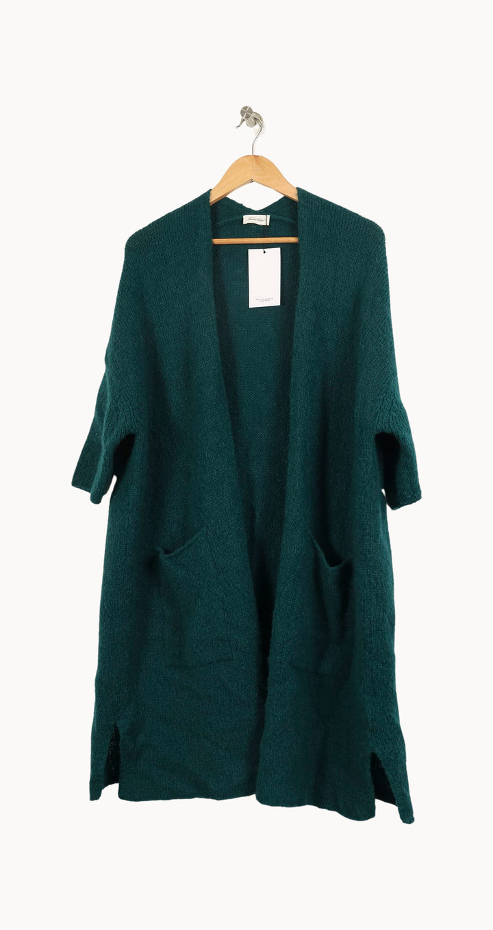 Cardigan Vert - Taille S/36 de la marque American Vintage | PARAD34356 - Vendu par Paradigme - Image 2