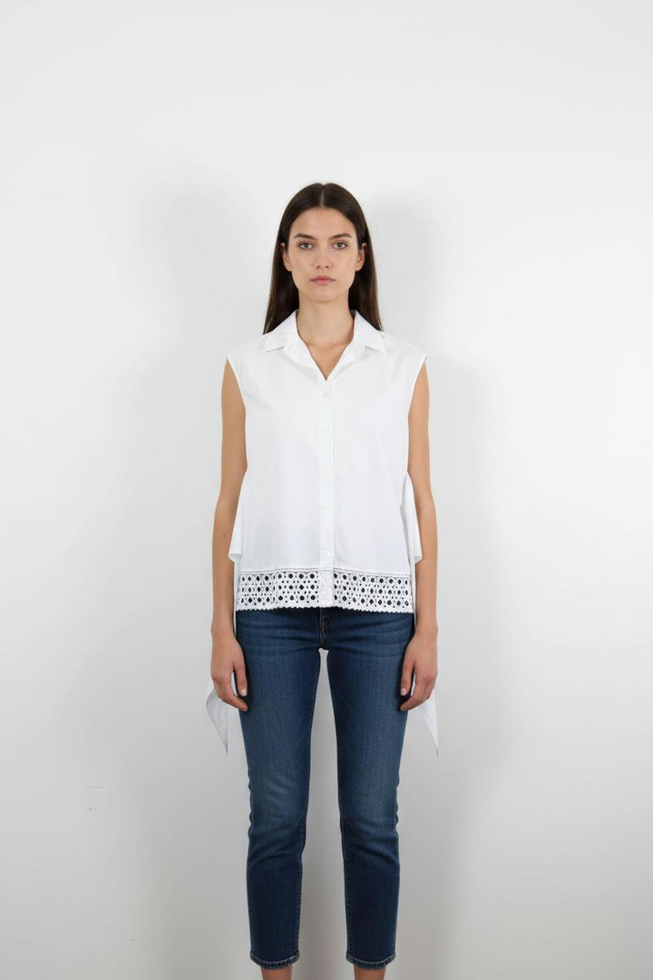 Chemise Sans Manches Blanche - Taille S/36