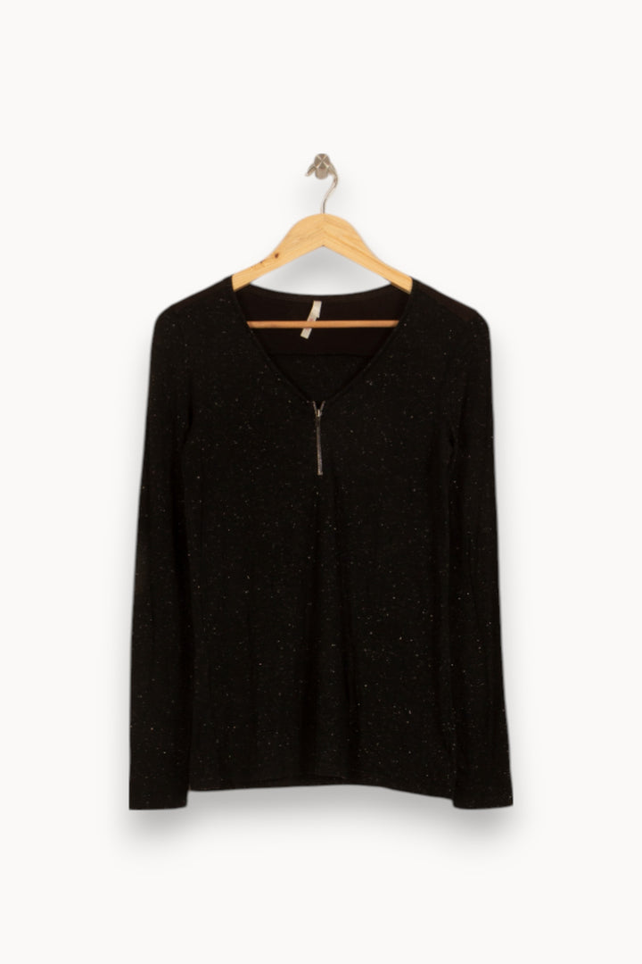 Tee-shirt Noir - Taille S/36 de la marque I.Code | PARAD34367 - Vendu par Paradigme - Image 2