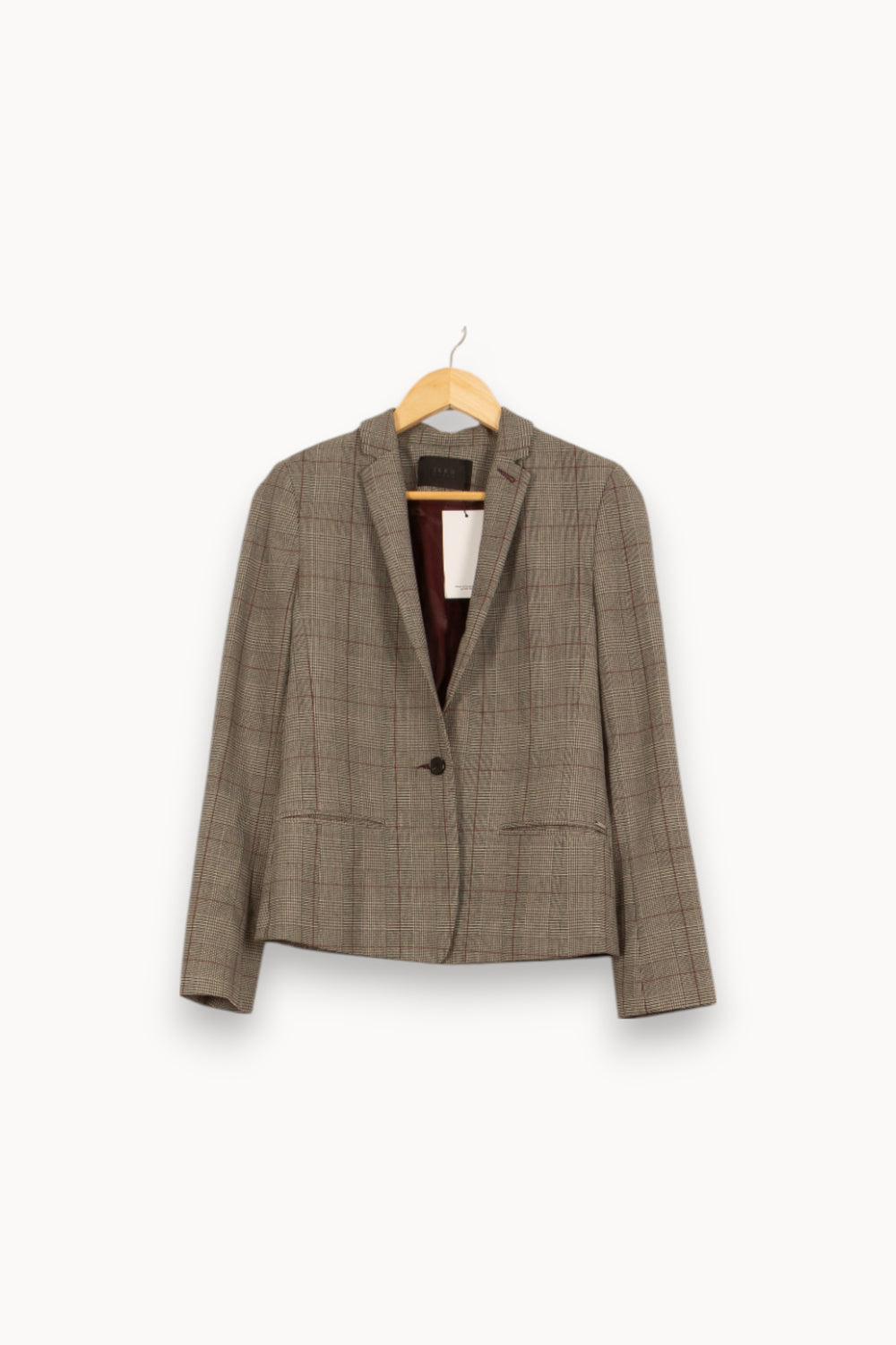 Blazer Gris à Carreaux - Taille S/36 de la marque IKKS | PARAD34378 - Vendu par Paradigme - Image 2