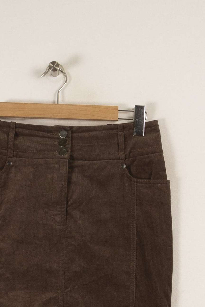 Jupe marron - Taille L/40 de la marque Caroll | PARAD34402 - Vendu par Paradigme - Image 2