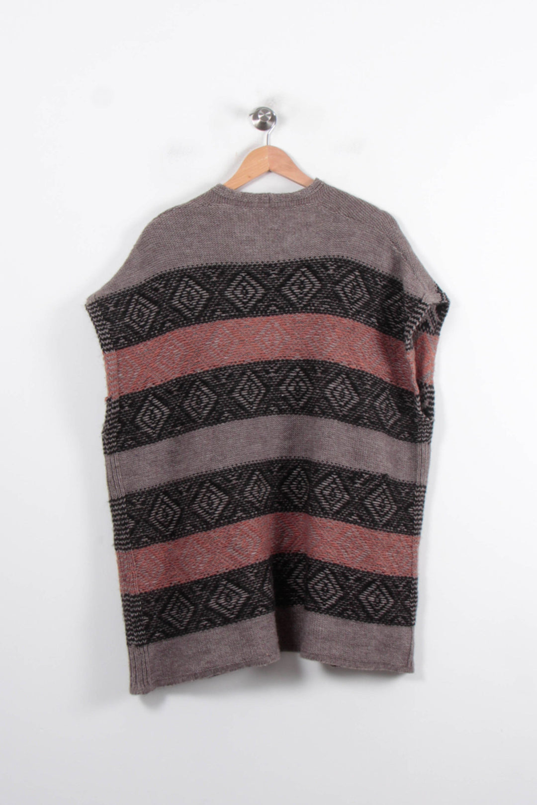 Gilet Gris et Noir - Taille M/38 de la marque La Fée Maraboutée | PARAD34415 - Vendu par Paradigme - Image 4