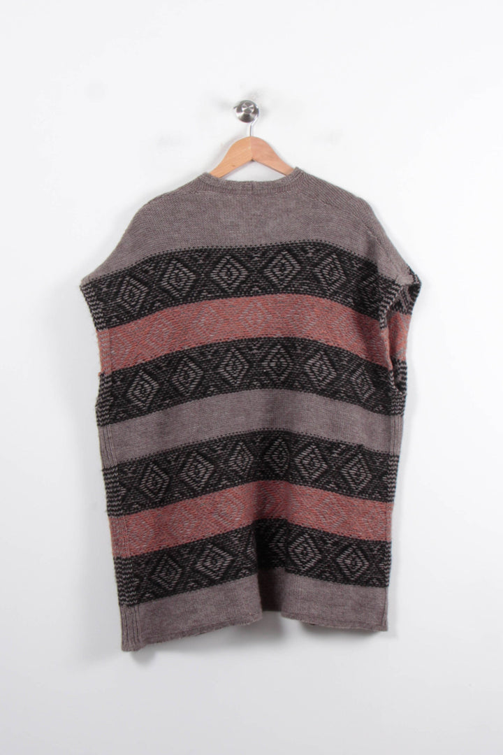 Gilet Gris et Noir - Taille M/38 de la marque La Fée Maraboutée | PARAD34415 - Vendu par Paradigme - Image 4