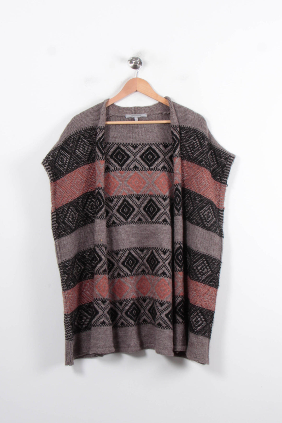 Gilet Gris et Noir - Taille M/38 de la marque La Fée Maraboutée | PARAD34415 - Vendu par Paradigme - Image 2