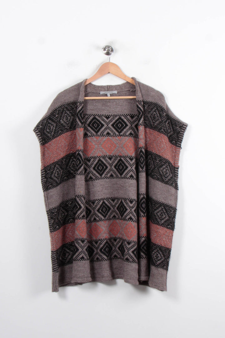 Gilet Gris et Noir - Taille M/38 de la marque La Fée Maraboutée | PARAD34415 - Vendu par Paradigme - Image 2