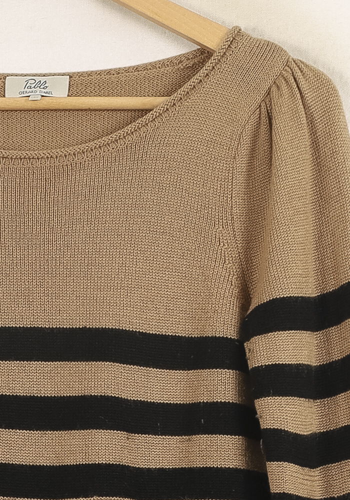 Pull Rayé Marron et Noir - Taille S/36 de la marque Pablo | PARAD34417 - Vendu par Paradigme - Image 3
