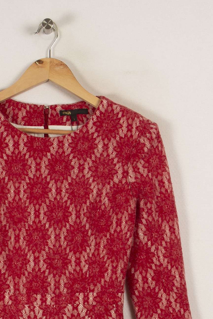 Robe rouge - Taille S/36 de la marque Maje | PARAD34418 - Vendu par Paradigme - Image 2