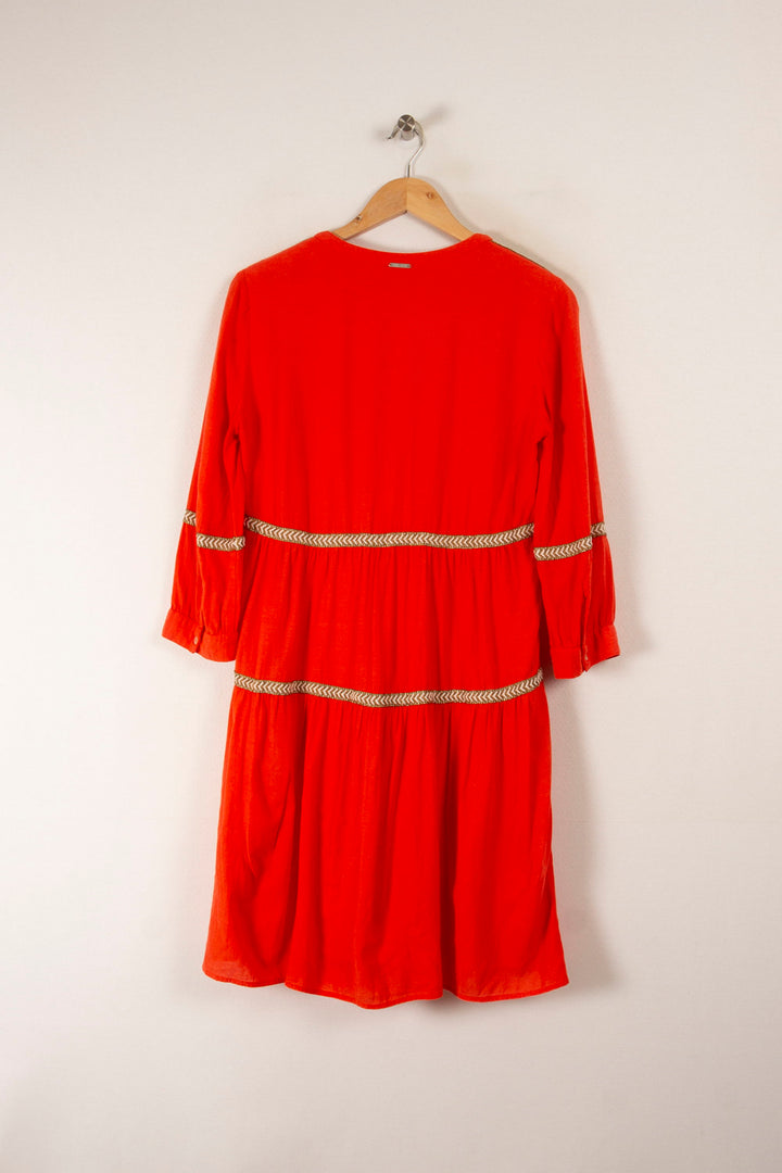 Robe Midi Orange - Taille M/38 de la marque One Step | PARAD34419 - Vendu par Paradigme - Image 4