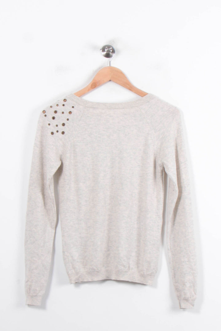 Pull Gris - Taille S/36 de la marque Sud express | PARAD34424 - Vendu par Paradigme - Image 4