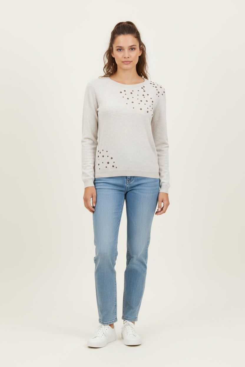Pull Gris - Taille S/36 de la marque Sud express | PARAD34424 - Vendu par Paradigme - Image 1