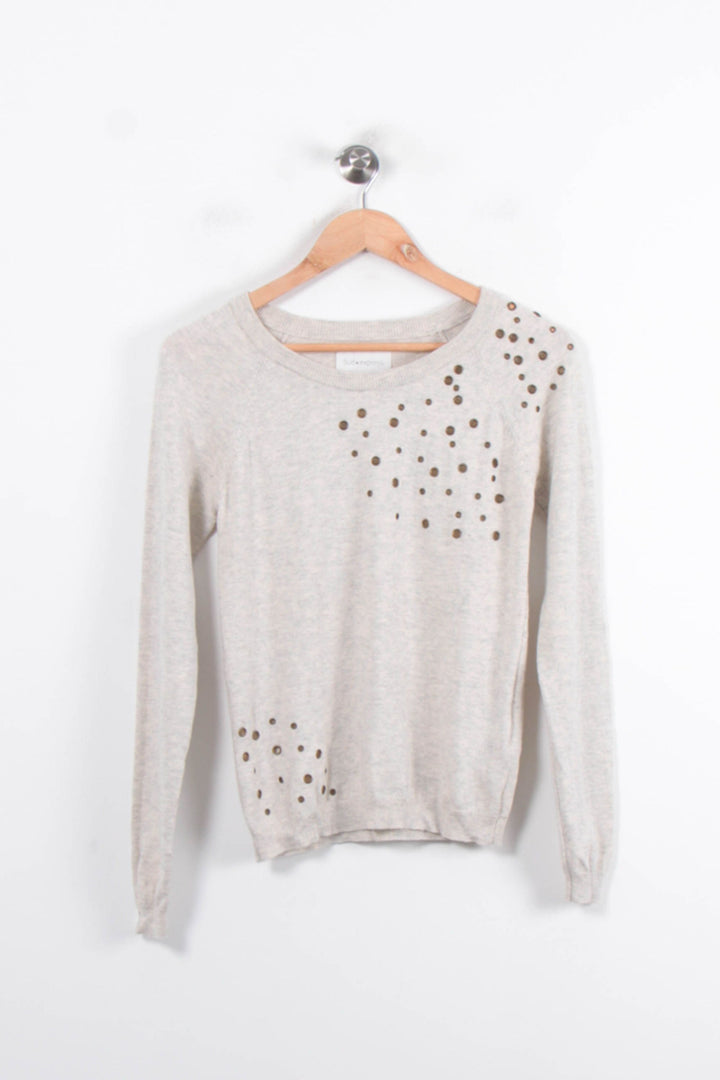 Pull Gris - Taille S/36 de la marque Sud express | PARAD34424 - Vendu par Paradigme - Image 2