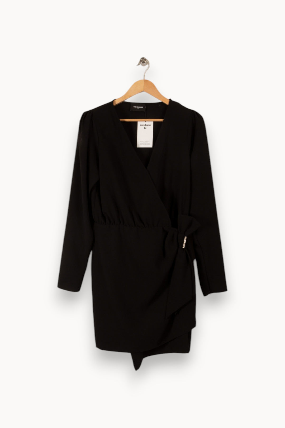 Robe noire avec nœud - Taille M/38 de la marque The Kooples | PARAD34442 - Vendu par Paradigme - Image 1