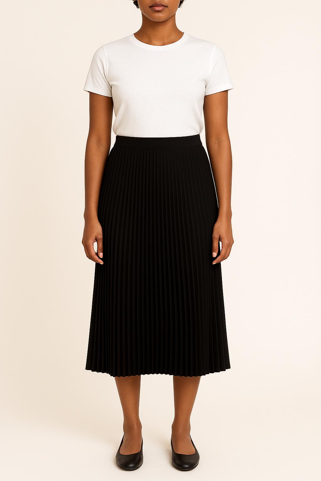 Jupe Plissée Noire - Taille S/36 de la marque Stella Forest | PARAD34443 - Vendu par Paradigme - Image 1