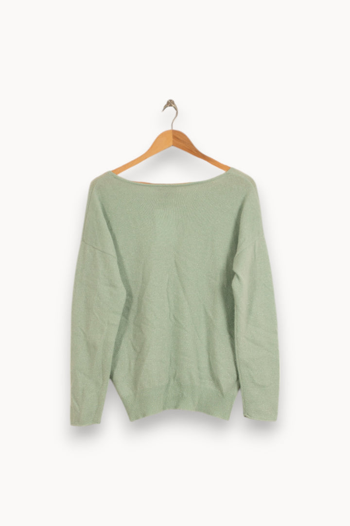 Pull Vert - Taille XL/42 de la marque Caroll | PARAD34444 - Vendu par Paradigme - Image 4