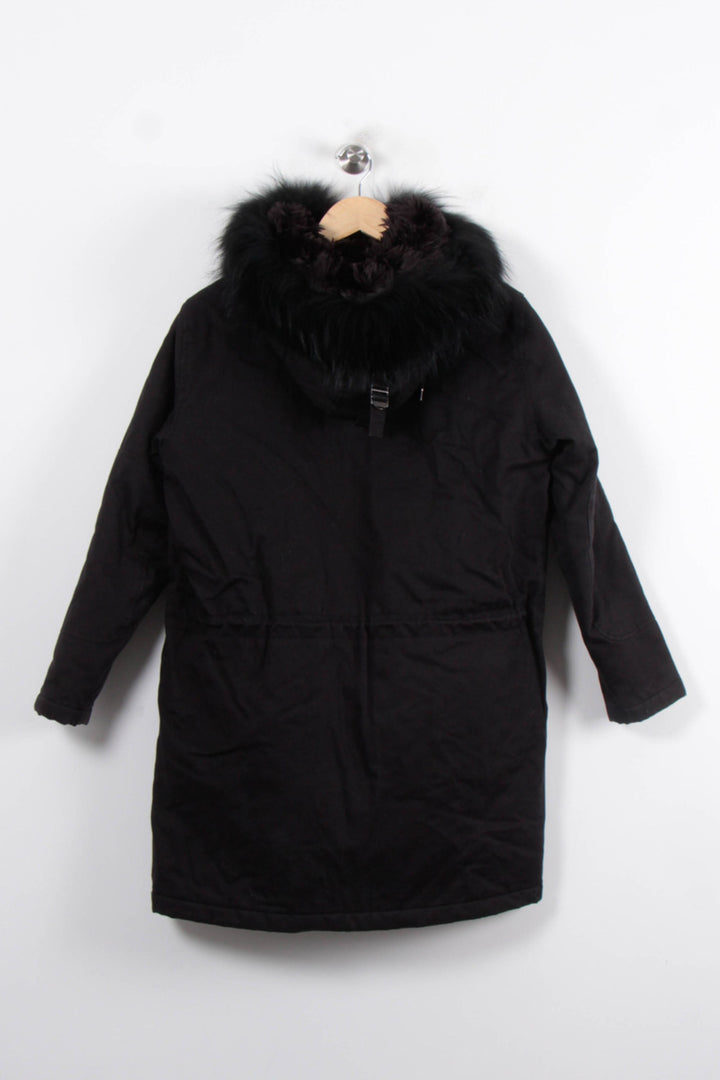 Parka Noir - Taille XS/34 de la marque The Kooples | PARAD34449 - Vendu par Paradigme - Image 4