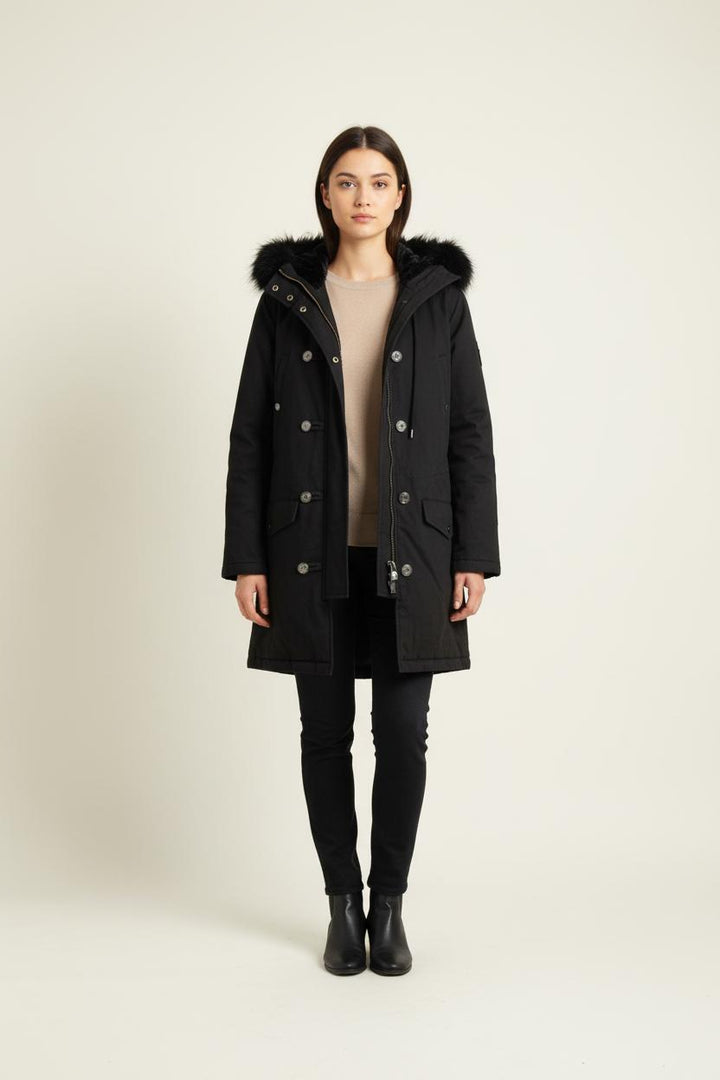 Parka Noir - Taille XS/34 de la marque The Kooples | PARAD34449 - Vendu par Paradigme - Image 1