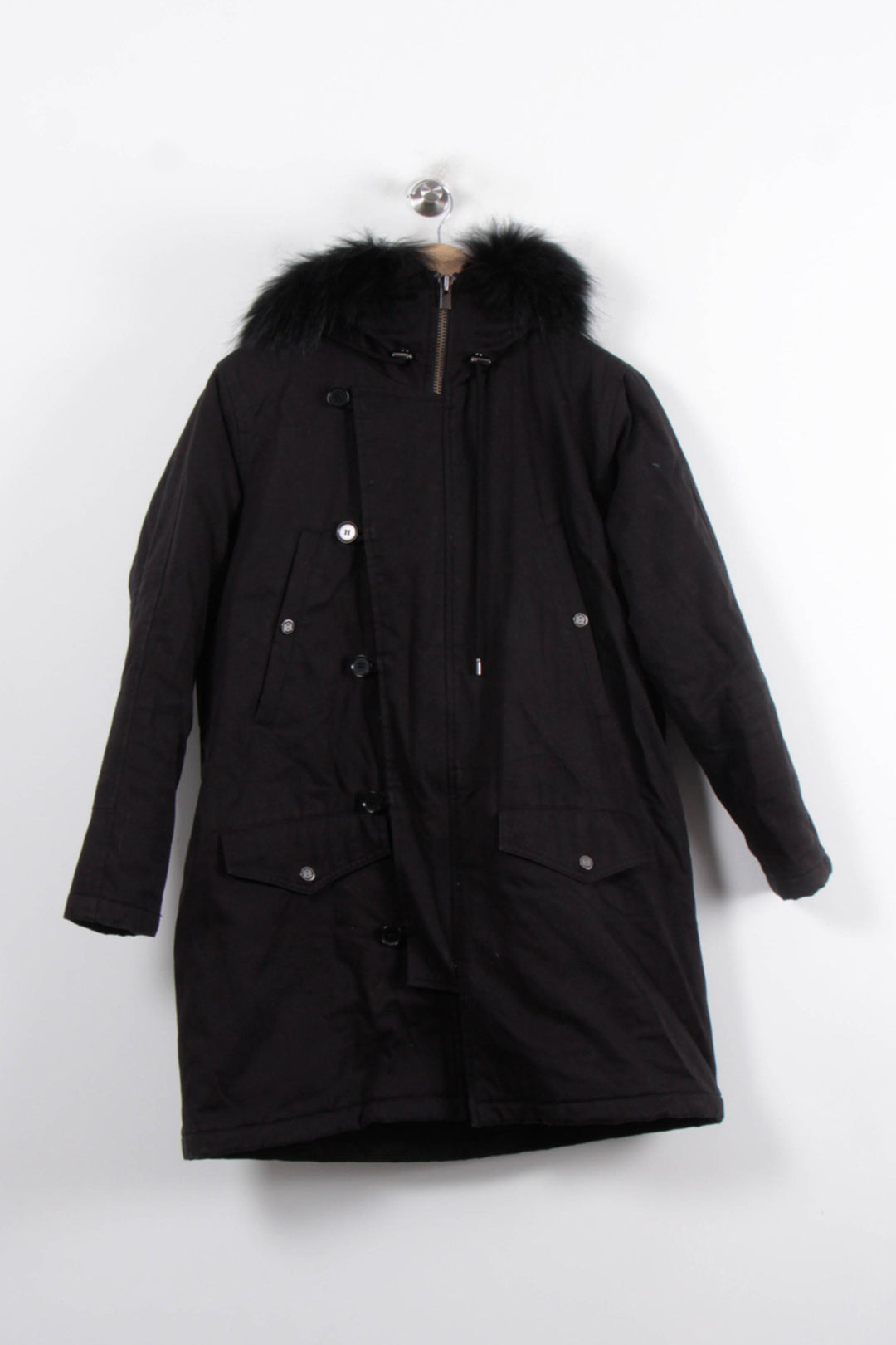 Parka Noir - Taille XS/34 de la marque The Kooples | PARAD34449 - Vendu par Paradigme - Image 2