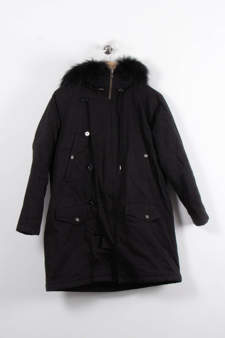Parka Noir - Taille XS/34 de la marque The Kooples | PARAD34449 - Vendu par Paradigme - Image 2
