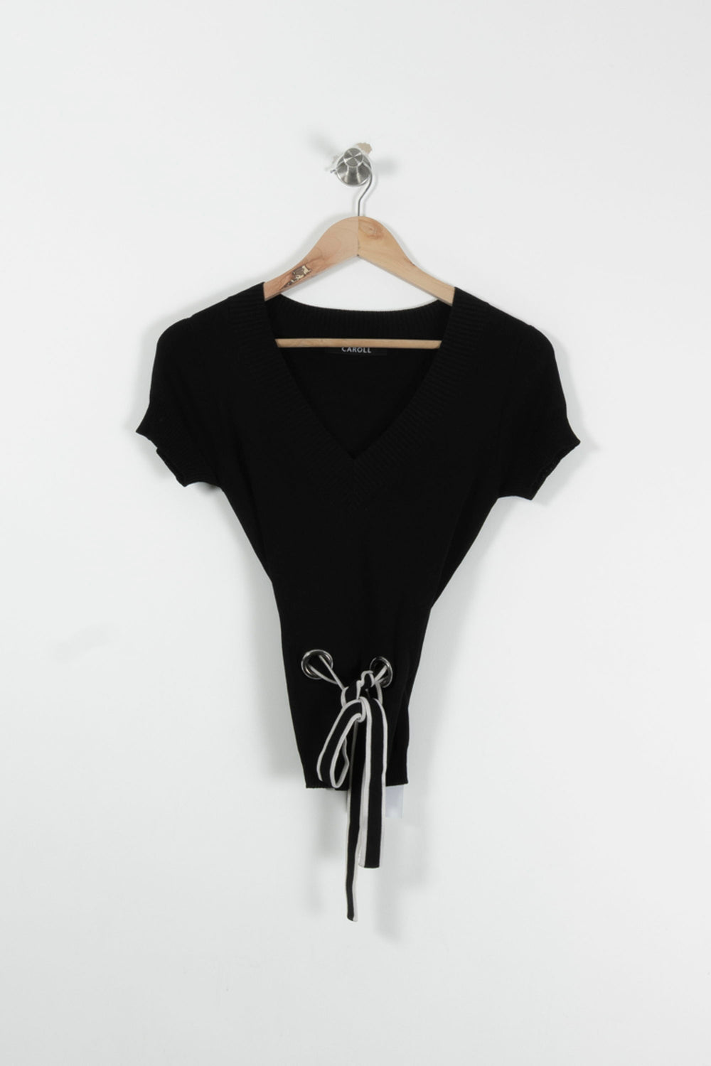 Pull Noir - Taille S/36 de la marque Caroll | PARAD34454 - Vendu par Paradigme - Image 2