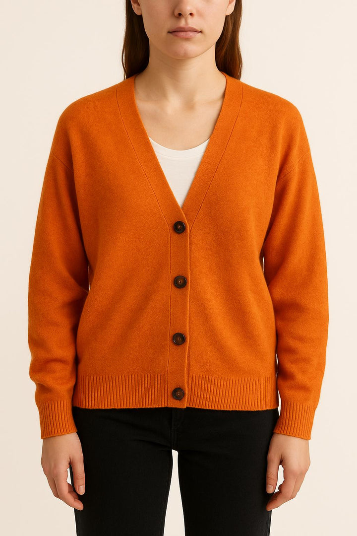 Cardigan Orange - Taille S/36 de la marque Max Mara | PARAD34460 - Vendu par Paradigme - Image 1